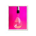Picture of Hot Pink Light Bulb _GroupedProduct_Rectangle_Portrait_Photography _GroupedProduct_Rectangle_Portrait_Framed_Matted_
