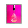 Picture of Hot Pink Light Bulb _GroupedProduct_Rectangle_Portrait_Photography _GroupedProduct_Rectangle_Portrait_Framed_Matted_