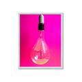 Picture of Hot Pink Light Bulb _GroupedProduct_Rectangle_Portrait_Photography _GroupedProduct_Rectangle_Portrait_Framed_Matted_