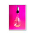 Picture of Hot Pink Light Bulb _GroupedProduct_Rectangle_Portrait_Photography _GroupedProduct_Rectangle_Portrait_Framed_Matted_