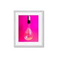 Picture of Hot Pink Light Bulb _GroupedProduct_Rectangle_Portrait_Photography _GroupedProduct_Rectangle_Portrait_Framed_Matted_
