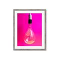 Picture of Hot Pink Light Bulb _GroupedProduct_Rectangle_Portrait_Photography _GroupedProduct_Rectangle_Portrait_Framed_Matted_