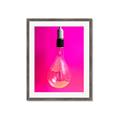 Picture of Hot Pink Light Bulb _GroupedProduct_Rectangle_Portrait_Photography _GroupedProduct_Rectangle_Portrait_Framed_Matted_