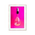 Picture of Hot Pink Light Bulb _GroupedProduct_Rectangle_Portrait_Photography _GroupedProduct_Rectangle_Portrait_Framed_Matted_