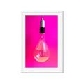 Picture of Hot Pink Light Bulb _GroupedProduct_Rectangle_Portrait_Photography _GroupedProduct_Rectangle_Portrait_Framed_Matted_