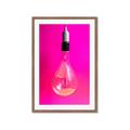 Picture of Hot Pink Light Bulb _GroupedProduct_Rectangle_Portrait_Photography _GroupedProduct_Rectangle_Portrait_Framed_Matted_