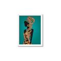 Picture of African Fashion Girl _GroupedProduct_Rectangle_Portrait_Framed_Matted_