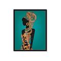 Picture of African Fashion Girl _GroupedProduct_Rectangle_Portrait_Framed_Matted_