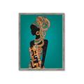 Picture of African Fashion Girl _GroupedProduct_Rectangle_Portrait_Framed_Matted_