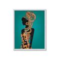 Picture of African Fashion Girl _GroupedProduct_Rectangle_Portrait_Framed_Matted_
