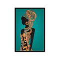 Picture of African Fashion Girl _GroupedProduct_Rectangle_Portrait_Framed_Matted_