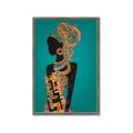 Picture of African Fashion Girl _GroupedProduct_Rectangle_Portrait_Framed_Matted_