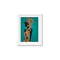 Picture of African Fashion Girl _GroupedProduct_Rectangle_Portrait_Framed_Matted_