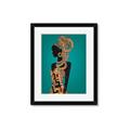 Picture of African Fashion Girl _GroupedProduct_Rectangle_Portrait_Framed_Matted_