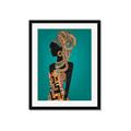 Picture of African Fashion Girl _GroupedProduct_Rectangle_Portrait_Framed_Matted_