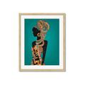 Picture of African Fashion Girl _GroupedProduct_Rectangle_Portrait_Framed_Matted_