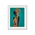 Picture of African Fashion Girl _GroupedProduct_Rectangle_Portrait_Framed_Matted_