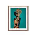Picture of African Fashion Girl _GroupedProduct_Rectangle_Portrait_Framed_Matted_