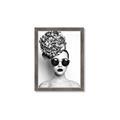 Picture of Modern Flower Girl _GroupedProduct_Rectangle_Portrait_Photography _GroupedProduct_Rectangle_Portrait_Framed_Matted_