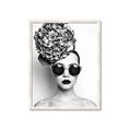 Picture of Modern Flower Girl _GroupedProduct_Rectangle_Portrait_Photography _GroupedProduct_Rectangle_Portrait_Framed_Matted_