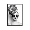 Picture of Modern Flower Girl _GroupedProduct_Rectangle_Portrait_Photography _GroupedProduct_Rectangle_Portrait_Framed_Matted_