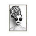 Picture of Modern Flower Girl _GroupedProduct_Rectangle_Portrait_Photography _GroupedProduct_Rectangle_Portrait_Framed_Matted_