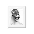 Picture of Modern Flower Girl _GroupedProduct_Rectangle_Portrait_Photography _GroupedProduct_Rectangle_Portrait_Framed_Matted_