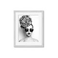 Picture of Modern Flower Girl _GroupedProduct_Rectangle_Portrait_Photography _GroupedProduct_Rectangle_Portrait_Framed_Matted_