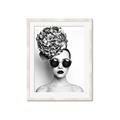 Picture of Modern Flower Girl _GroupedProduct_Rectangle_Portrait_Photography _GroupedProduct_Rectangle_Portrait_Framed_Matted_