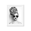 Picture of Modern Flower Girl _GroupedProduct_Rectangle_Portrait_Photography _GroupedProduct_Rectangle_Portrait_Framed_Matted_
