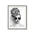 Picture of Modern Flower Girl _GroupedProduct_Rectangle_Portrait_Photography _GroupedProduct_Rectangle_Portrait_Framed_Matted_