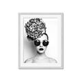 Picture of Modern Flower Girl _GroupedProduct_Rectangle_Portrait_Photography _GroupedProduct_Rectangle_Portrait_Framed_Matted_