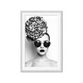 Picture of Modern Flower Girl _GroupedProduct_Rectangle_Portrait_Photography _GroupedProduct_Rectangle_Portrait_Framed_Matted_