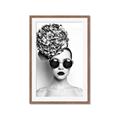 Picture of Modern Flower Girl _GroupedProduct_Rectangle_Portrait_Photography _GroupedProduct_Rectangle_Portrait_Framed_Matted_
