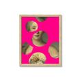 Picture of Neon Pink Circles _GroupedProduct_Rectangle_Portrait_Framed_Matted_