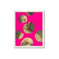 Picture of Neon Pink Circles _GroupedProduct_Rectangle_Portrait_Framed_Matted_