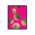 Picture of Neon Pink Circles _GroupedProduct_Rectangle_Portrait_Framed_Matted_