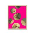 Picture of Neon Pink Circles _GroupedProduct_Rectangle_Portrait_Framed_Matted_