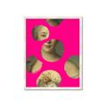 Picture of Neon Pink Circles _GroupedProduct_Rectangle_Portrait_Framed_Matted_