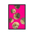 Picture of Neon Pink Circles _GroupedProduct_Rectangle_Portrait_Framed_Matted_