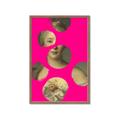 Picture of Neon Pink Circles _GroupedProduct_Rectangle_Portrait_Framed_Matted_
