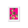 Picture of Neon Pink Circles _GroupedProduct_Rectangle_Portrait_Framed_Matted_