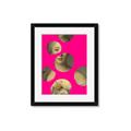 Picture of Neon Pink Circles _GroupedProduct_Rectangle_Portrait_Framed_Matted_