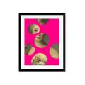 Picture of Neon Pink Circles _GroupedProduct_Rectangle_Portrait_Framed_Matted_