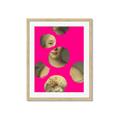 Picture of Neon Pink Circles _GroupedProduct_Rectangle_Portrait_Framed_Matted_