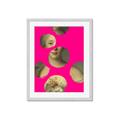 Picture of Neon Pink Circles _GroupedProduct_Rectangle_Portrait_Framed_Matted_