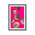 Picture of Neon Pink Circles _GroupedProduct_Rectangle_Portrait_Framed_Matted_