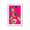 Picture of Neon Pink Circles _GroupedProduct_Rectangle_Portrait_Framed_Matted_