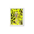 Picture of Neon Yellow Graffiti _GroupedProduct_Rectangle_Portrait_Framed_Matted_