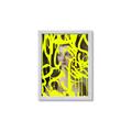 Picture of Neon Yellow Graffiti _GroupedProduct_Rectangle_Portrait_Framed_Matted_